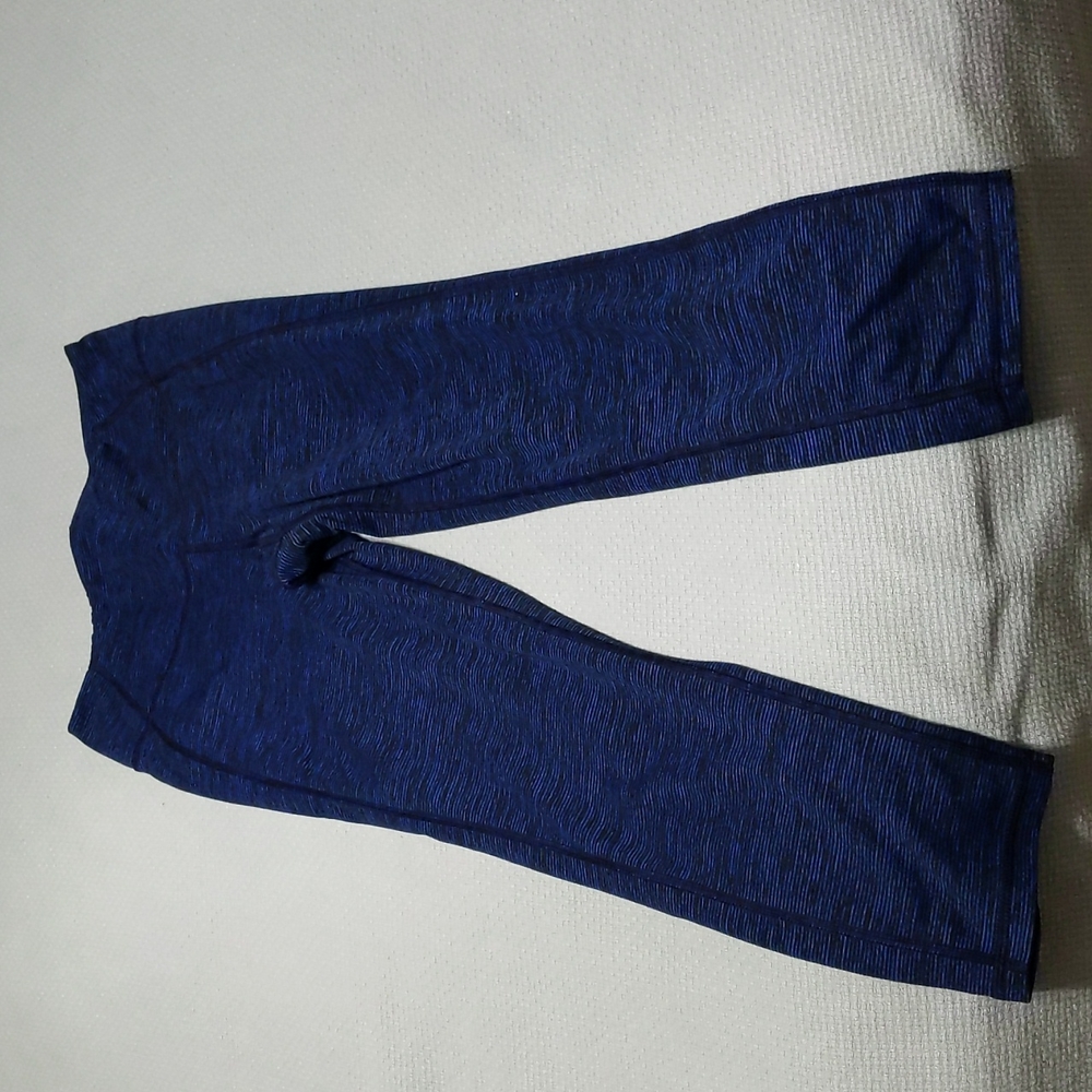Old Navy Go Dry Active Legging, Black/Blue, M Tall